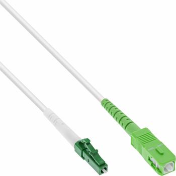InLine LWL Simplex Kabel FTTH LC/SC OS2 10m weiß