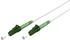 Wentronic Glasfaserkabel 2 m LC/APC FTTH OS2 Weiß (59585)