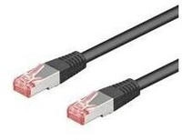 goobay 95468, goobay CAT 6 Netzwerkkabel, S/FTP, schwarz - L&auml;nge: 0,50 m
