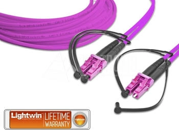 Lightwin UTP Cat.6 15.0m Glasfaserkabel 7m LC OM4 Gelb (LDP-50 LC-LC 7.0 OM4)