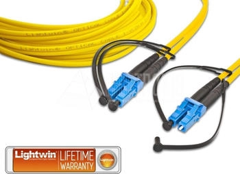 Lightwin LDP-09 LC-LC 0.5 Glasfaserkabel 0,5m Gelb (LDP-09 LC-LC 0.5)