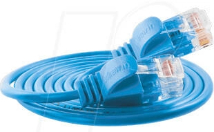 SLIM UL6 05 BL Cat.6 -Light-Kabel U/UTP 0,5m blau (PKW-LIGHT-K6 0.5 BL)