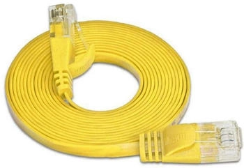 SLIM U6 01 GE Cat.6 -Patchkabel U/UTP 0,1m gelb (PKW- -KAT6 0.1 GE)