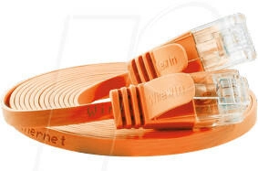 SLIM U6 05 OR Cat.6 -Patchkabel U/UTP 0,5m orange (PKW- -KAT6 0.5 OR)