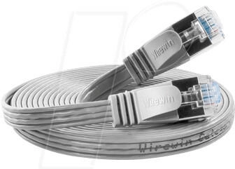 SLIM S6 01 GR Cat.6 -Patchkabel STP(PIMF) 0,1m grau (PKW-STP- -KAT6 0.1)