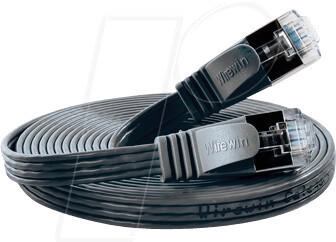 SLIM S6 1,5 SW Cat.6 -Patchkabel STP(PIMF) 1,5m schwarz (PKW-STP- -KAT6 1.5 SW)