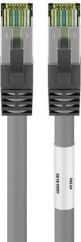 Wentronic CAT 8.1 Patchkabel S/FTP (PiMF) Grau 10m LSZH Kupfer AWG 24 (55141)