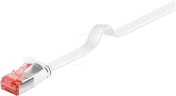 Wentronic CAT 6 Flach-Patchkabel U/FTP Weiß 5m Kupfermaterial (94919)