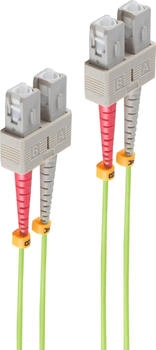 Shiverpeaks 3m OM5 SC SC Lochdurchmesser: 50 &micro;m Vollduplex Gr&uuml;n (BS07-510415)