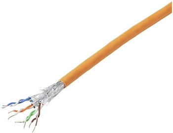 TRU Components CAT 7a S/FTP 4 x 2 x 0.26mm² CPR-Dca zertifiziert Orange 305m