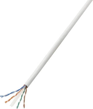 TRU Components CAT 6 U/UTP 4 x 2 x 0.27mm² Weiß 50m