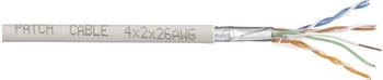 TRU Components CAT 6 SF/UTP 4 x 2 x 0.27mm² Weiß 25m