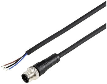 TRU Components TC-12833024 Sensor-/Aktor-Anschlussleitung M12 Stecker gerade 5m Polzahl Sensoren: 4 1St.