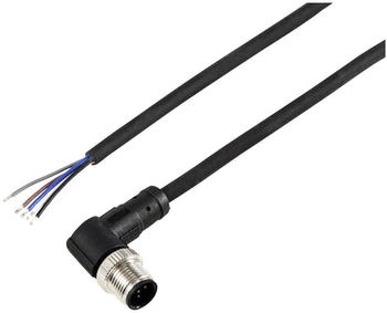 TRU Components TC-12833140 Sensor-/Aktor-Anschlussleitung M12 Stecker gewinkelt 2m Polzahl Sensoren: 5 1St.
