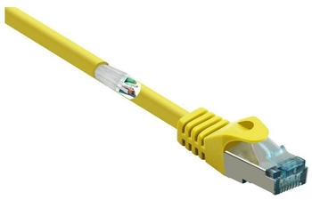 Renkforce RF-5088648 RJ45 Patchkabel CAT 6a S/FTP 2.00m Gelb mit Rastnasenschutz 1St.