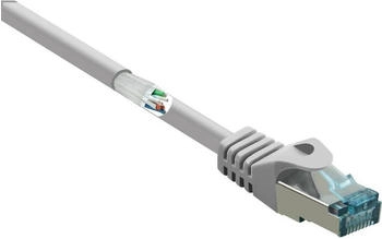 Renkforce RF-5191008 RJ45 Patchkabel CAT 6a S/FTP 30.00m Grau mit Rastnasenschutz 1St.