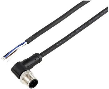 TRU Components TC-12833100 Sensor-/Aktor-Anschlussleitung M12 Stecker gewinkelt 5m