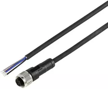 TRU Components TC-12833152 Sensor-/Aktor-Anschlussleitung M12 Kupplung gerade 10m Polzahl Sensoren: 5 1St.
