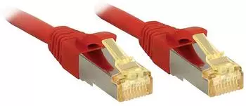 Lindy RJ45 Patchkabel CAT 6a (Rohkabel CAT 7) S/FTP rot 1m (47292)