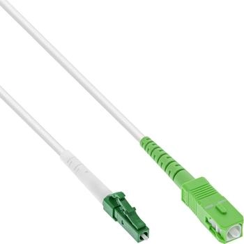 InLine LWL Simplex Kabel, FTTH, LC/APC 8° zu SC/APC 8°, 9/125µm, OS2, 25m (88425)