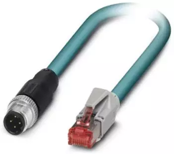 Phoenix Contact M12 / RJ45 Netzwerkkabel CAT 5e SF/UTP Blau (1403497)