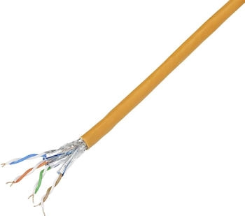 TRU Components CAT 7 S/FTP 4 x 2 x 0.26mm&sup2; Orange 100m