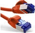 InLine Patchkabel Slim Cat.6A S/FTP TPE (LSZH) flexibel PoE rot 7,5m (74907R)