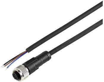 TRU Components TC-12833076 Sensor-/Aktor-Anschlussleitung M12 Kupplung gerade 2m Sensoren: 3 1St.