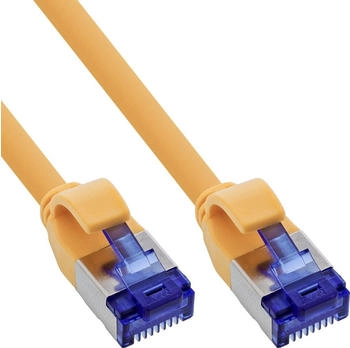 InLine Patchkabel Slim Cat.6A S/FTP TPE (LSZH) flexibel PoE gelb 25m (74925Y)