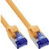 InLine Patchkabel Slim Cat.6A S/FTP TPE (LSZH) flexibel PoE gelb 25m (74925Y)