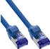 InLine Patchkabel Slim Cat.6A S/FTP TPE (LSZH) flexibel PoE blau 30m (74930B)