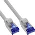 InLine Patchkabel Slim Cat.6A S/FTP TPE (LSZH) flexibel PoE grau 25m (74925)