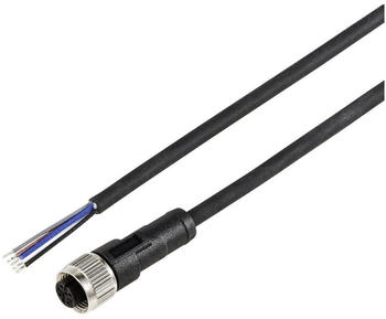 TRU Components TC-12833108 Sensor-/Aktor-Anschlussleitung M12 Kupplung gerade 2m Sensoren: 5 1St.