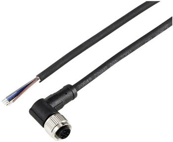 TRU Components TC-12833084 Sensor-/Aktor-Anschlussleitung M12 Kupplung gewinkelt 2m Sensoren: 5 1St.