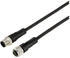 TRU Components TC-12833012 Sensor-Aktor-Verlängerungsleitung M12 Stecker gerade auf Kupplung gerade 5m