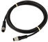 TRU Components TC-12833012 Sensor-Aktor-Verlängerungsleitung M12 Stecker gerade auf Kupplung gerade 5m