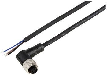 TRU Components TC-12833156 Sensor-/Aktor-Anschlussleitung M12 Kupplung gewinkelt 2m Sensoren: 4 1St.