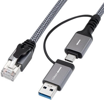 MicroConnect CAT6 FTP to USB A-C adapter cable 2m Adapter Digital/Daten (MC-RJ45USBC-02)