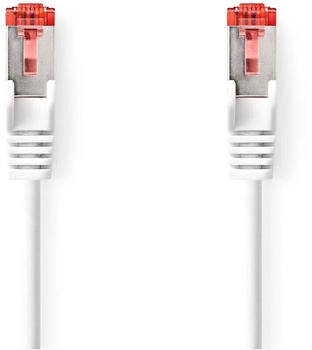Nedis CAT6- | RJ45 Stecker RJ45 Stecker S/FTP 5.00m Innenbereich Rund LSZH Weiss Box (CCGB85221WT50)