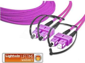 Lightwin High Quality Duplex LWL Patchkabel MM OM4 SC SC LWL Patchkabel (LDP-50 SC-SC 5.0 OM4)