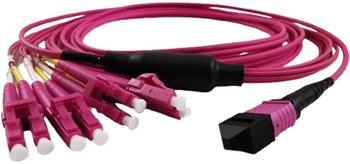 Grafenthal OPTICAL FIBRE CABLE OM4 MPO/UPC-4xLC DUPLEX/UPC LSZH 5.00M (GTOM4MPOU4LCU00500)