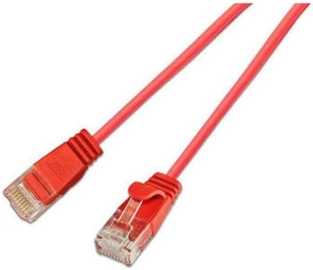 SLIM UL6 015 RT Cat.6 -Light-Kabel U/UTP 0,15 m rot (PKW-LIGHT-K6 0.15 RT)