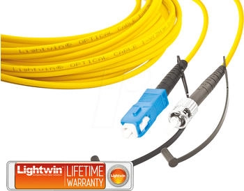 Lightwin LSP-09 SC-ST 1.0 Glasfaserkabel 1 m LSOH OS2 Gelb (LSP-09 SC-ST 1.0)