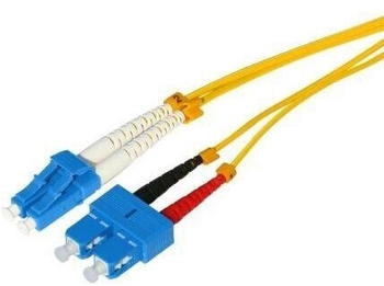 TecLine LWL Patchkabel HD 9/125 µm Singlemode OS2-Faser LC Duplex / SC Duplex gelb 15,0 m (799LS15)