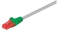 Goobay 3 St&uuml;ck Netzwerkkabel Cat 6 Crossover U/UTP 2 m grau