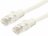 equip 603005, Equip Patchkabel Cat6A U/UTP 2xRJ45 5.00m wei&szlig; LSZH Polybeutel
