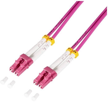 LogiLink FC4LC05 Glasfaser LWL Anschlusskabel Violett[1x LC/UPC-Stecker (FC4LC05)
