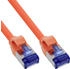 InLine Patchkabel Slim Cat.6A S/FTP TPE (LSZH) flexibel PoE orange 30m (74930O)