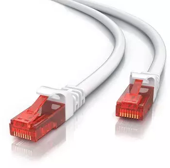 CSL Cat 6 Gigabit Ethernet LAN Kabel mehrfach Geschirmt UTP Gigabit 1000 Mbit/s Patchkabel - 30m