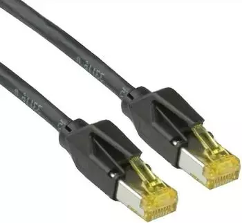 Draka Cat.6a 0.5m 0,5m Cat6a S/FTP (S-STP) - RJ-45 RJ-45 Schwarz